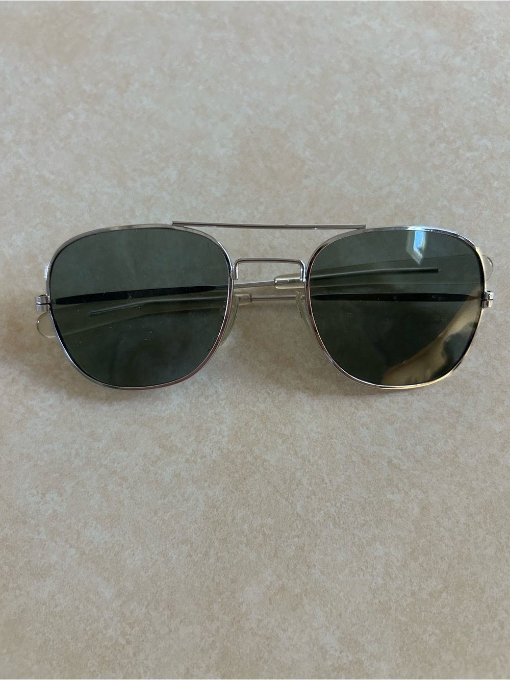 Vintage Aviator Sunglasses 1980s/1990s AAF Silver